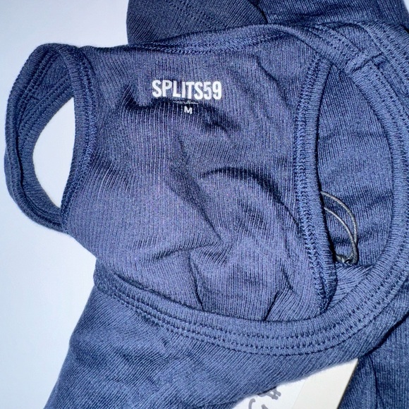 NWT Splits59  ASHBY RIB TANK. Color: Indigo (Navy). Size: Medium. - Picture 4 of 4